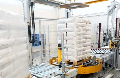 Stretch wrapping machines