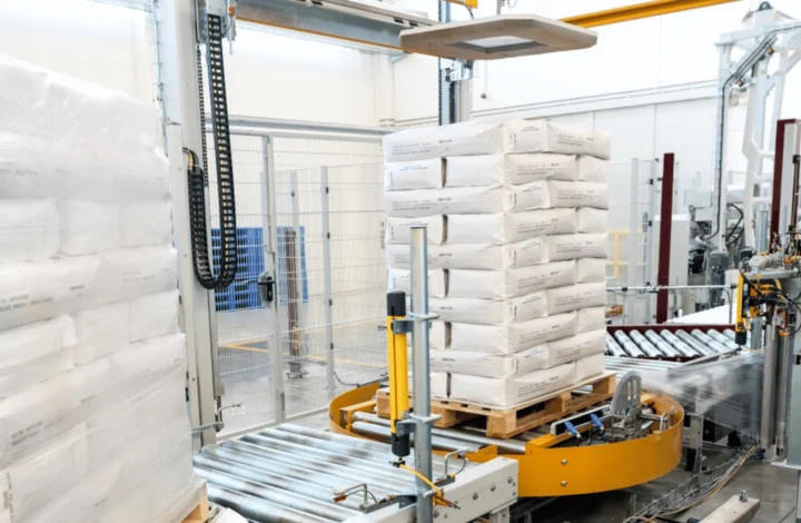 Stretch wrapping machines