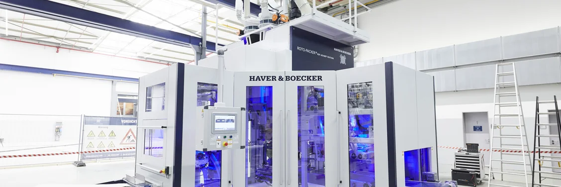 HAVER & BOECKER ROTO-PACKER® RS rotary packing machine with ADAMS® technology